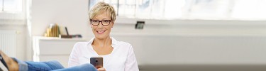 Women using cellphone